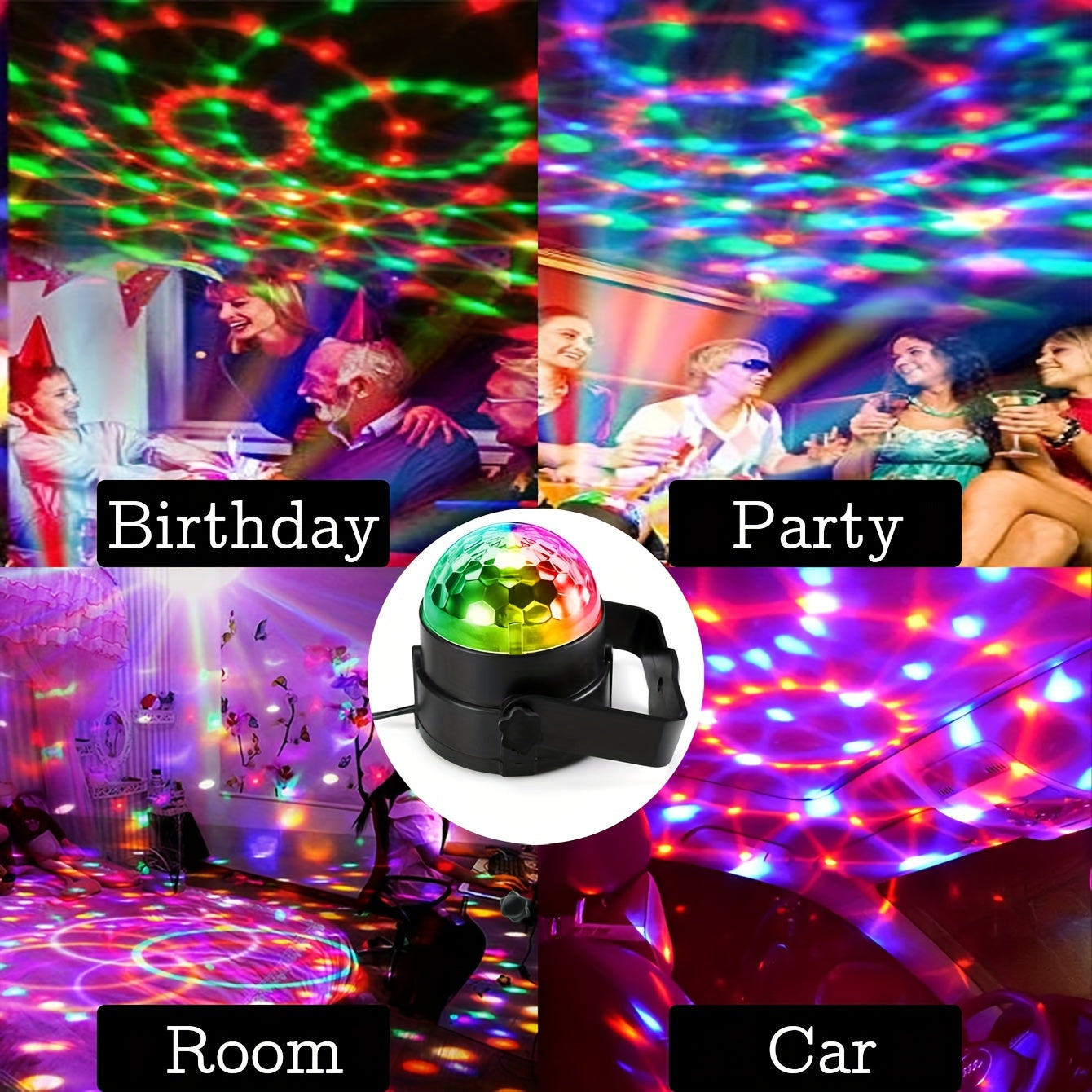 CH.Kourosh- RGB Party Light with Remote - Ultimate Lighting for Every Occasion