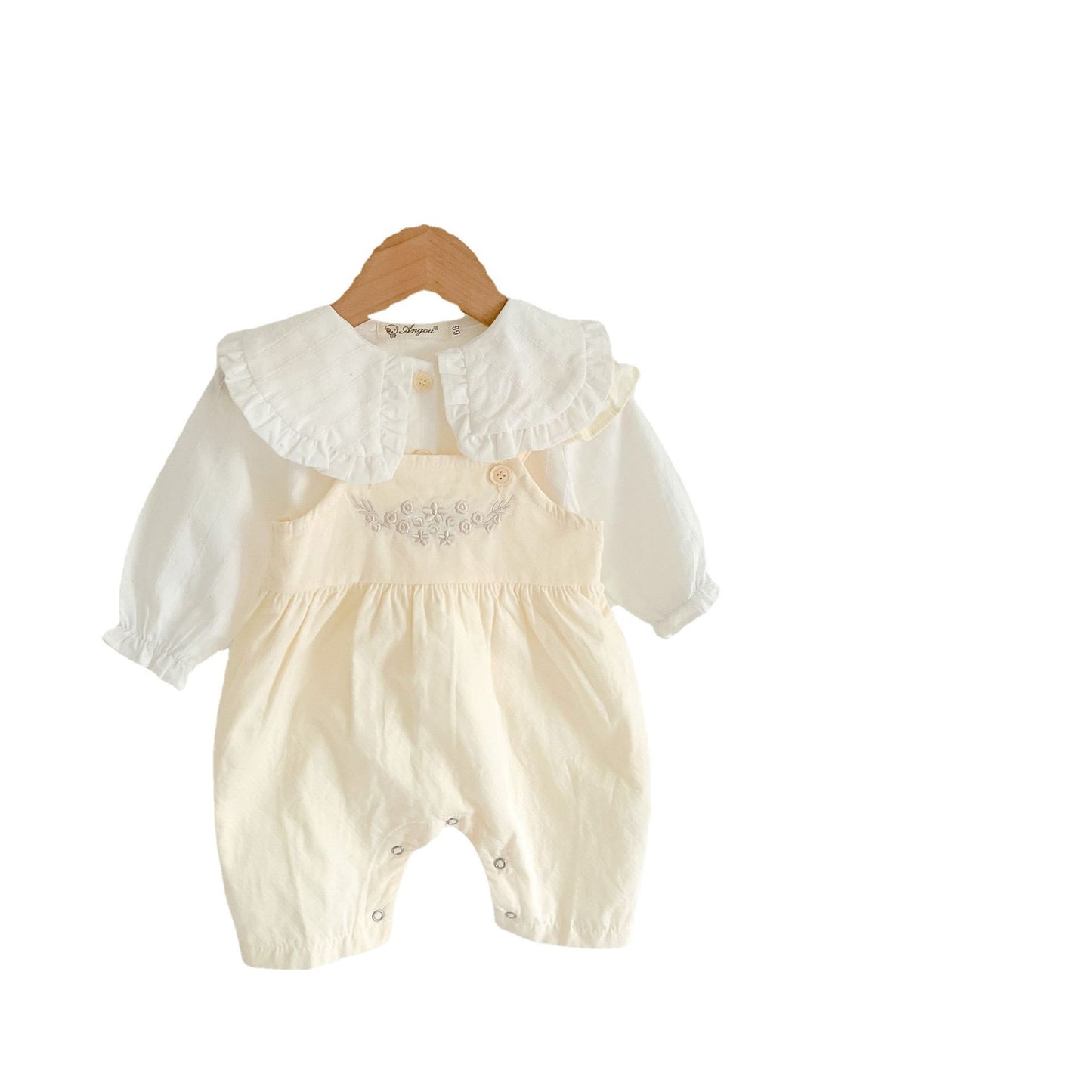 CH.KOUROSH- Baby Girl's Loose Adjustable Suspender Romper