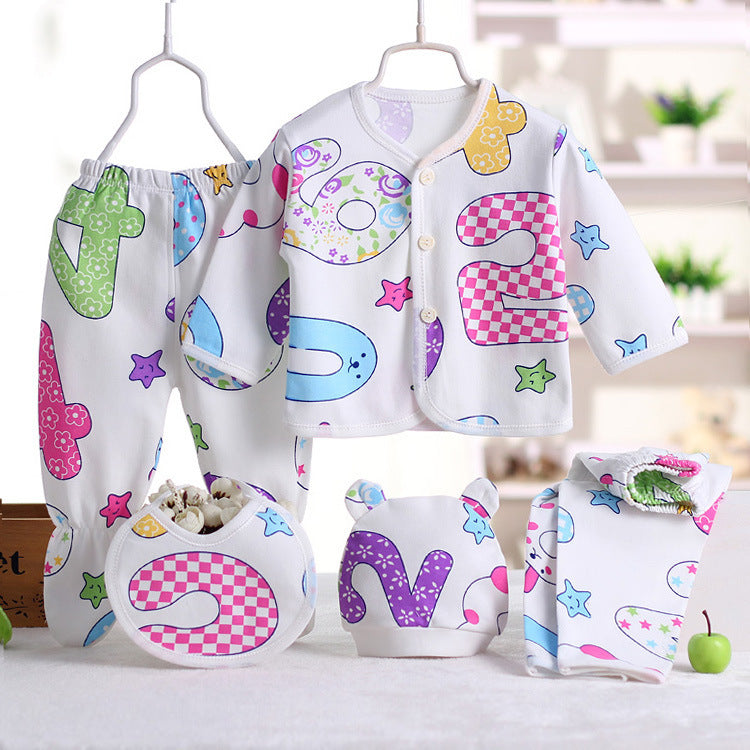 CH.KOUROSH- Baby Clothes, Baby Underwear, Newborn Underwear Five-piece Suit