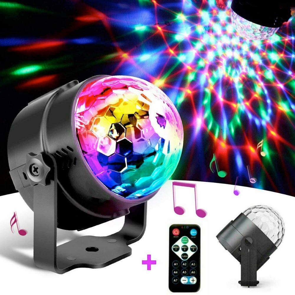 LED Party Projector Light with Sound Activation