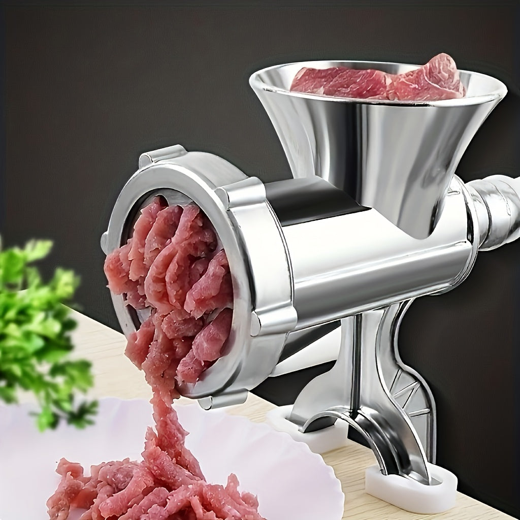 Manual Meat Grinder Stainless Steel - Multifunction Kitchen Tool for Food Processing