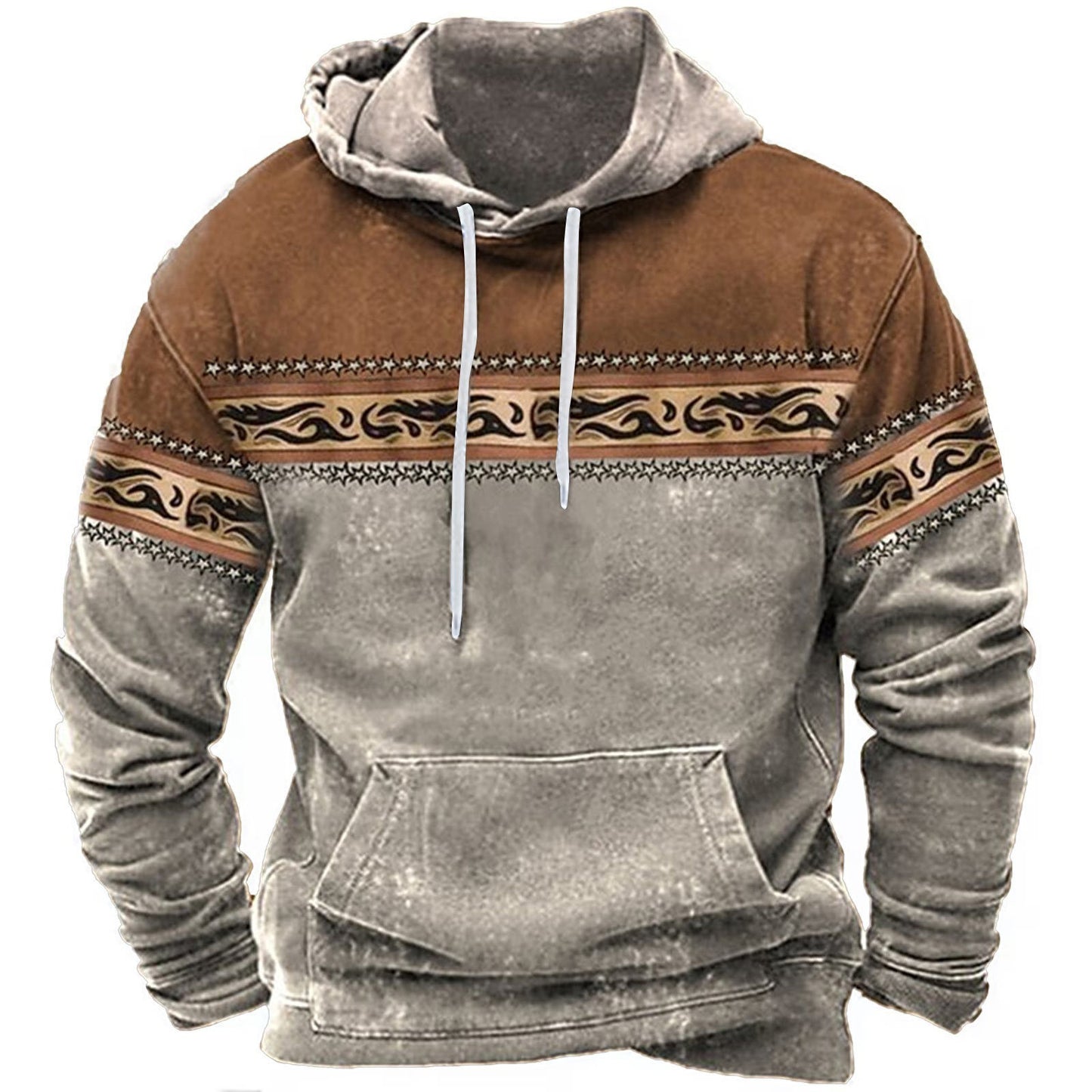 CH.KOUROSH- Men’s 3D Printed Hoodie | Stylish Digital Print Sweatshirt for Casual Wear