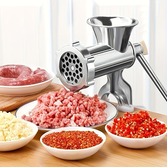 Manual Meat Grinder Stainless Steel - Multifunction Kitchen Tool for Food Processing