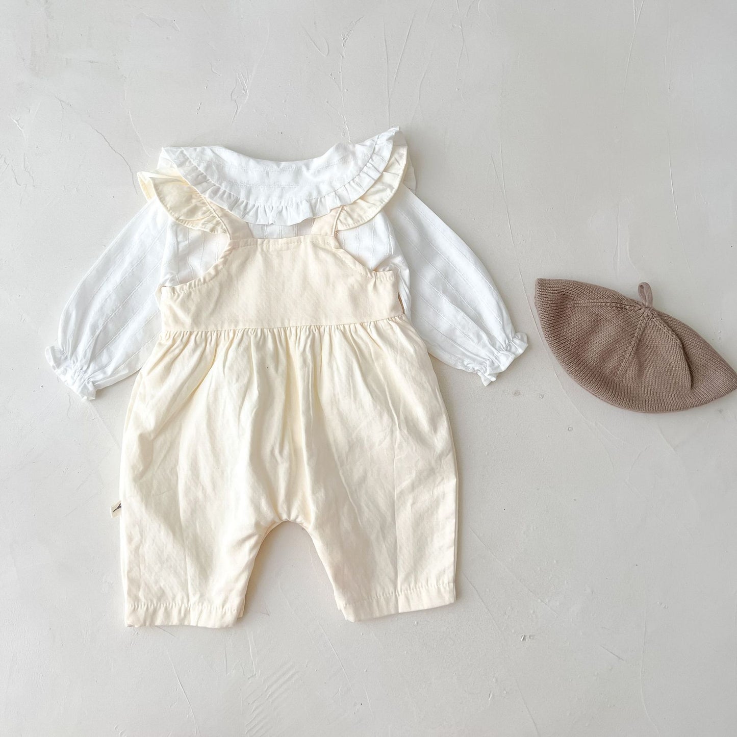 CH.KOUROSH- Baby Girl's Loose Adjustable Suspender Romper