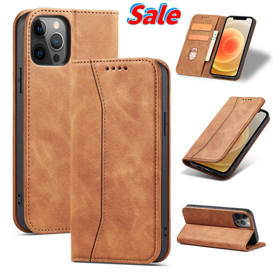 CH.KOUROSH Case for iPhone 16 15 11 12 13 14 Mini Pro X XS Max PLUS XR SE 2020 Luxury Wallet Cards Stand Leather Flip Coque Phone Bag Cover