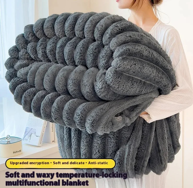 Luxurious Velvet Nap Blanket - Ultra Soft and Warm for Cold Days