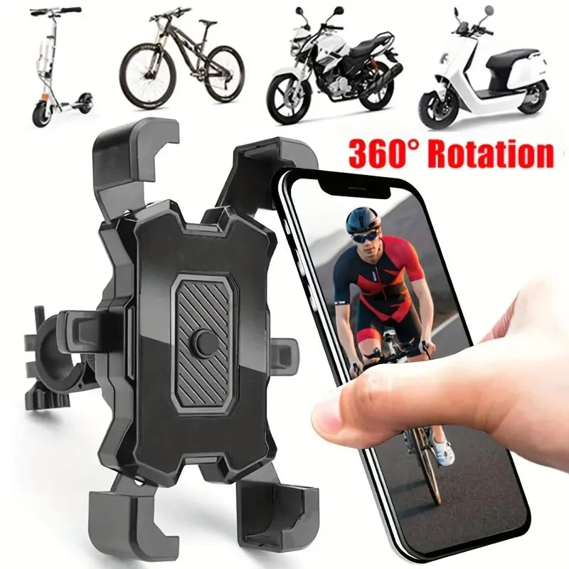 360 Rotation Bike Phone Holder Motorcycle Bicycle Phone Holder Handlebar Stand Mount Bracket Mount Phone Holder For Mobile Phone