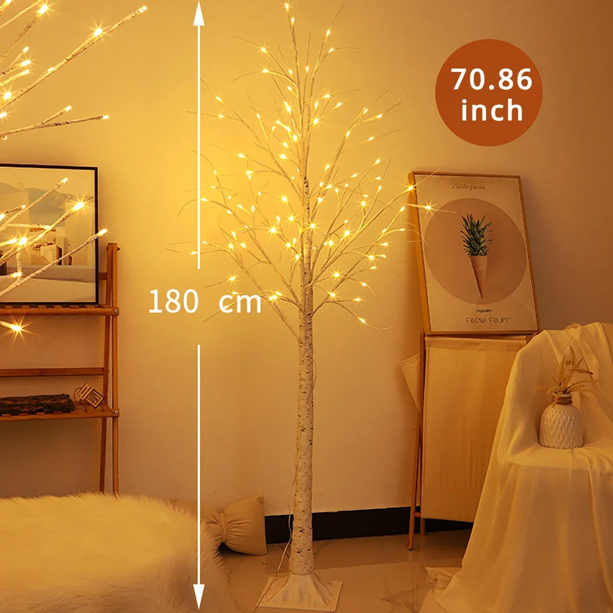 Christmas Decoration LED Birch Tree Lights Glowing Branch Light Night DIY Xmas Trees Suitable for Home Bedroom Wedding Party NEW