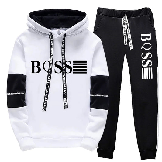 Autumn Winter Quality Daily Sweatshirts for Men Fashion Men's Tracksuit Printing Hoodies Casual Sports Sweatpants Male Hot Sales