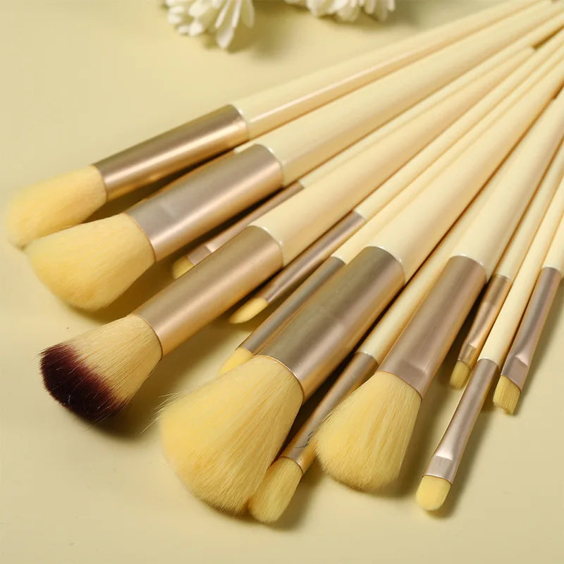 13 PCS Makeup Brush Set - Soft, Durable, Perfect for Foundation & Eyeshadow