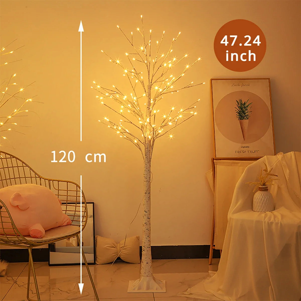 Christmas Decoration LED Birch Tree Lights Glowing Branch Light Night DIY Xmas Trees Suitable for Home Bedroom Wedding Party NEW