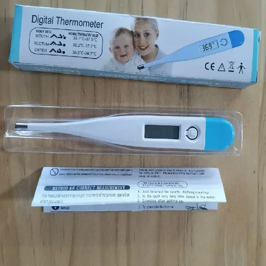 Digital Water Thermometer Accurate Oral and Armpit Temperature Reading Fever Alert Termometer Bath Thermometers