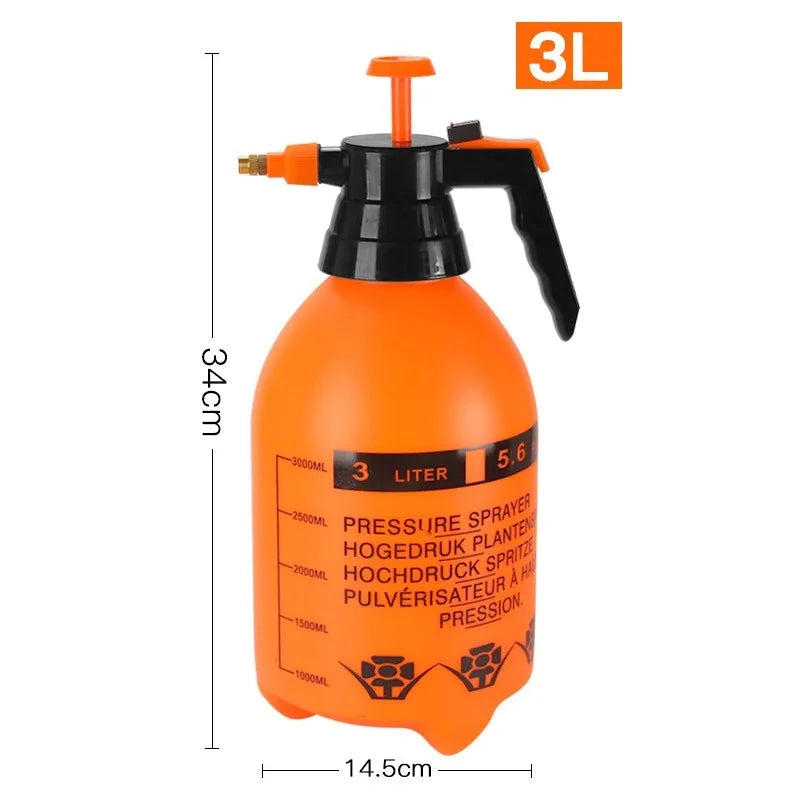 1.5/2.0/3.0L Car Washing Pressure Spray Pot Auto Clean Pump Sprayer Pressurized Spray Bottle GardeningTools