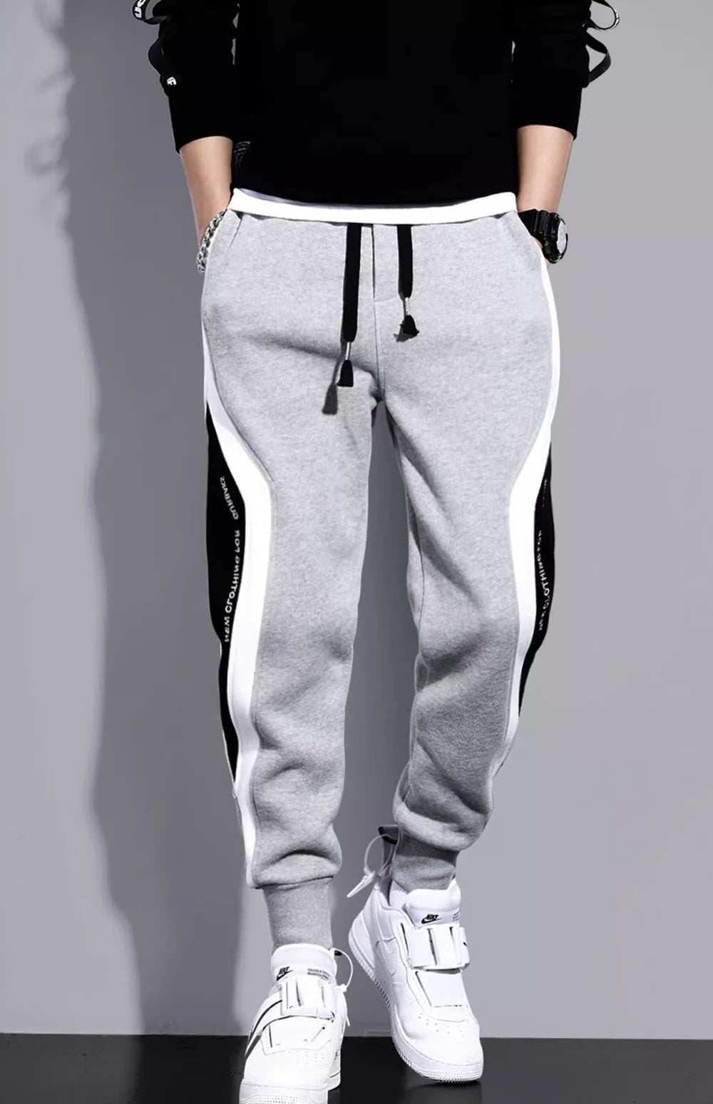 11 Print Men's Sweatpants Patchwork Jogging Pants Male Outfit Loose Trousers Straight Pants New Spring Autumn Fashion Clothes