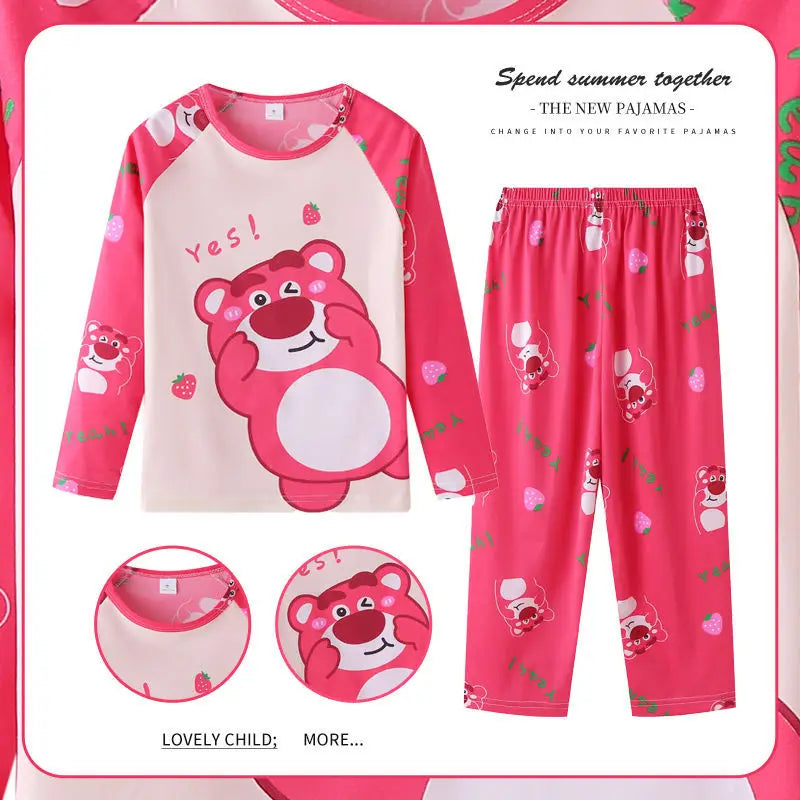 Cute Sets for Children Loungewear Pajama Girl Sleepwear Robe Children's Clothing Mother Kids