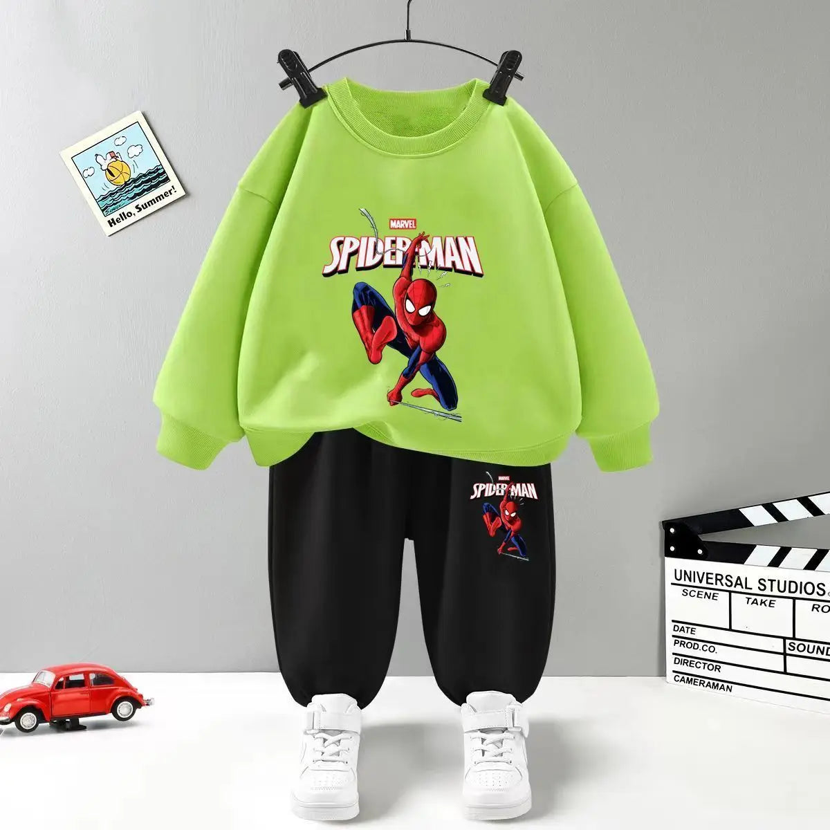 CH.KOUROSH- Disney Children's Clothing Sets Boys Spiderman Boys Sweatshirt and Sweatpant 2 Pcs Suits Kids Tracksuits Boys Autumn Hoodies Set