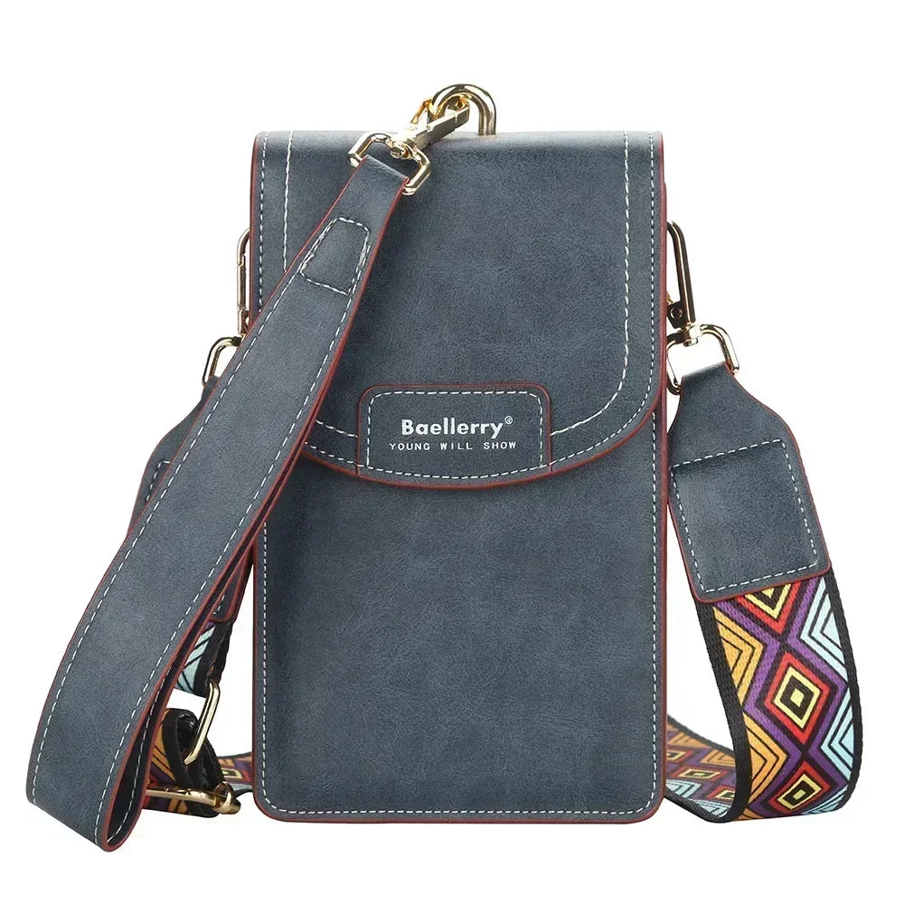 Korean edition phone bag New Baellerry fashion phone bag Buckle Crossbody Phone Bag Fashion Versatile Shoulder Bag