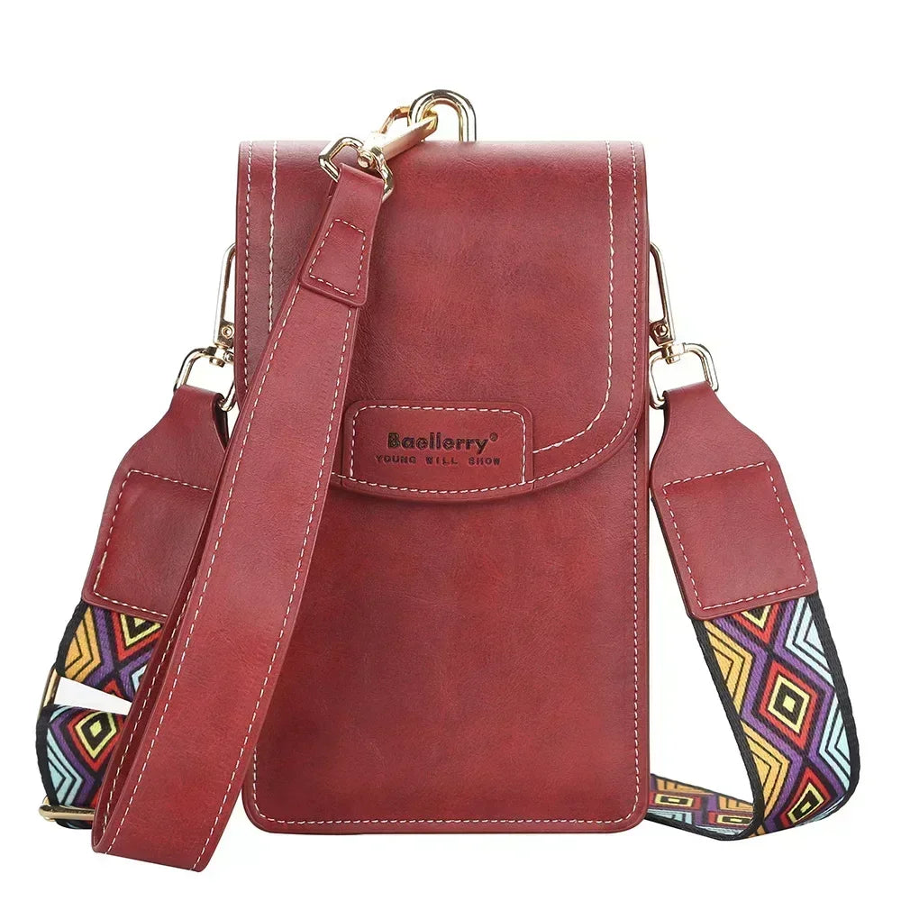 Korean edition phone bag New Baellerry fashion phone bag Buckle Crossbody Phone Bag Fashion Versatile Shoulder Bag