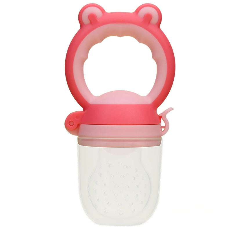 CH.KOUROSH Baby Fresh Food Feeder Silicone Fruit Feeding Nibbler Kids Boy Girl Frog Design Safe Infant Baby Supplies Nipple Soother Bottles