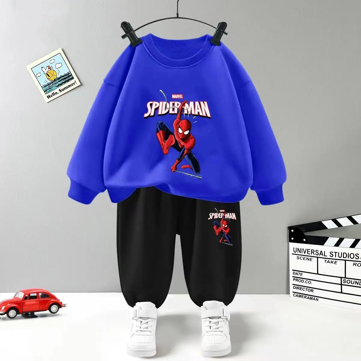 CH.KOUROSH- Disney Children's Clothing Sets Boys Spiderman Boys Sweatshirt and Sweatpant 2 Pcs Suits Kids Tracksuits Boys Autumn Hoodies Set