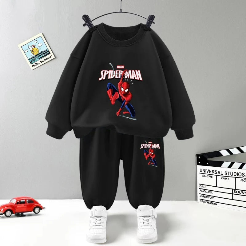 CH.KOUROSH- Disney Children's Clothing Sets Boys Spiderman Boys Sweatshirt and Sweatpant 2 Pcs Suits Kids Tracksuits Boys Autumn Hoodies Set