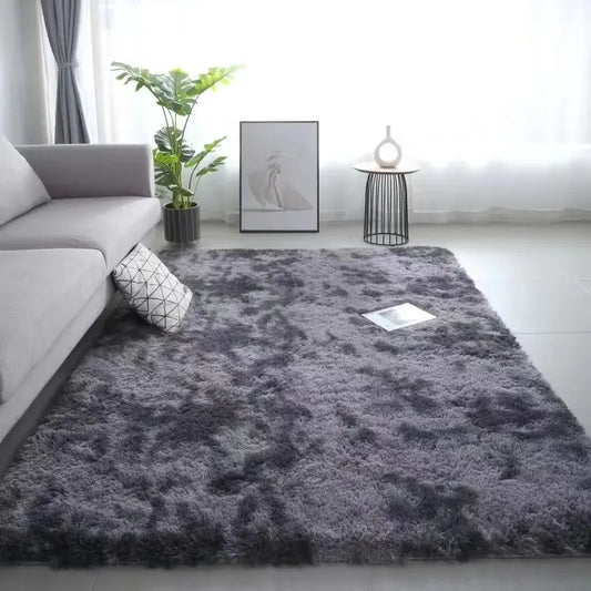 Luxurious Washable Silk Rug for Living Room - Non-Slip & Durable