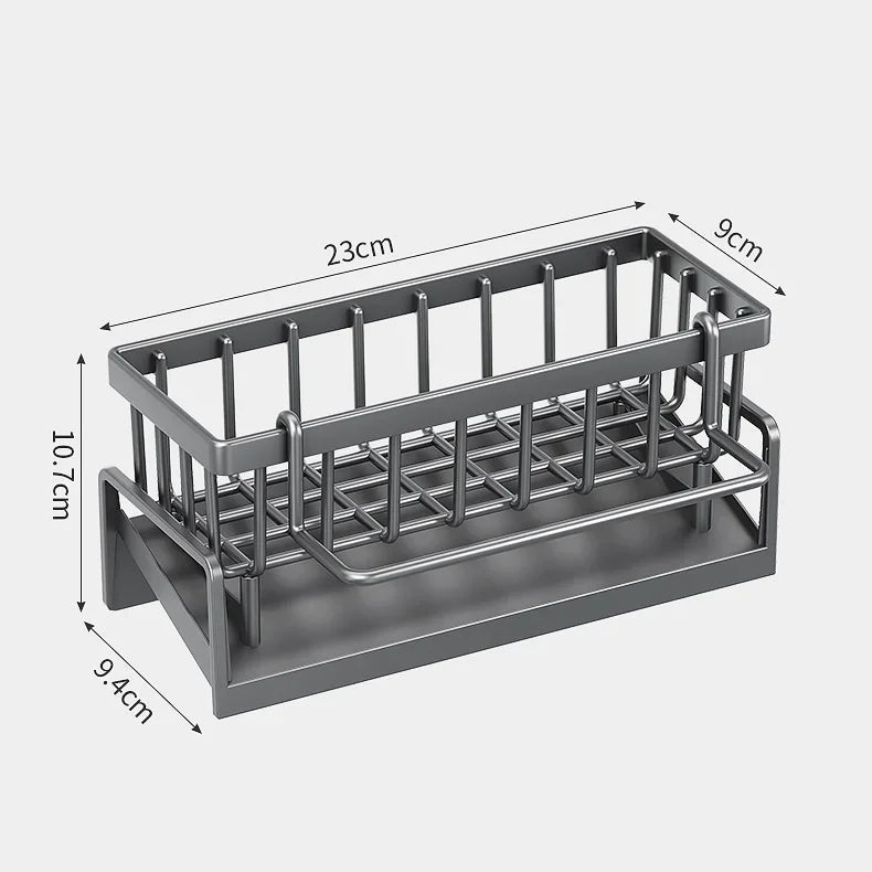 Kitchen Shelf Rag Storage Drainage Shelf No-Punch Storage Rack Home Spice Rack Sink Tap Sink Drainage Rack Kitchen Accessories