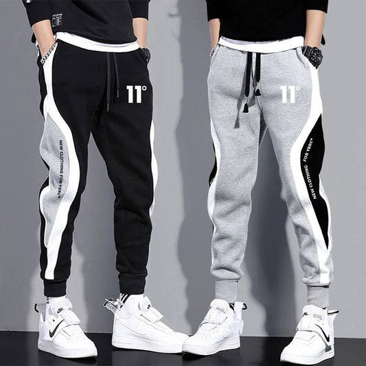 11 Print Men's Sweatpants Patchwork Jogging Pants Male Outfit Loose Trousers Straight Pants New Spring Autumn Fashion Clothes