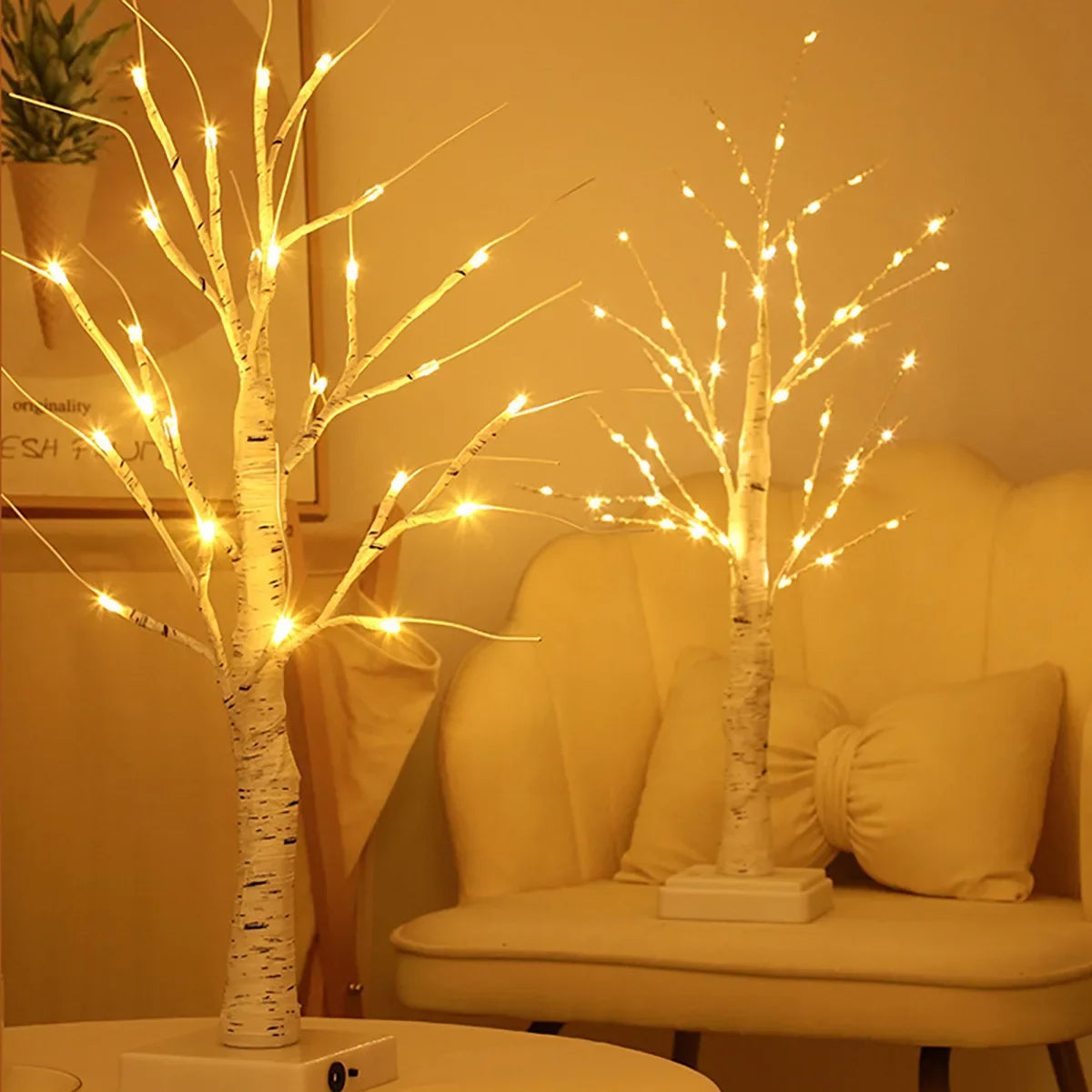 Christmas Decoration LED Birch Tree Lights Glowing Branch Light Night DIY Xmas Trees Suitable for Home Bedroom Wedding Party NEW