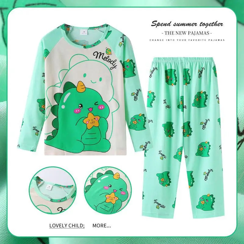 Cute Sets for Children Loungewear Pajama Girl Sleepwear Robe Children's Clothing Mother Kids