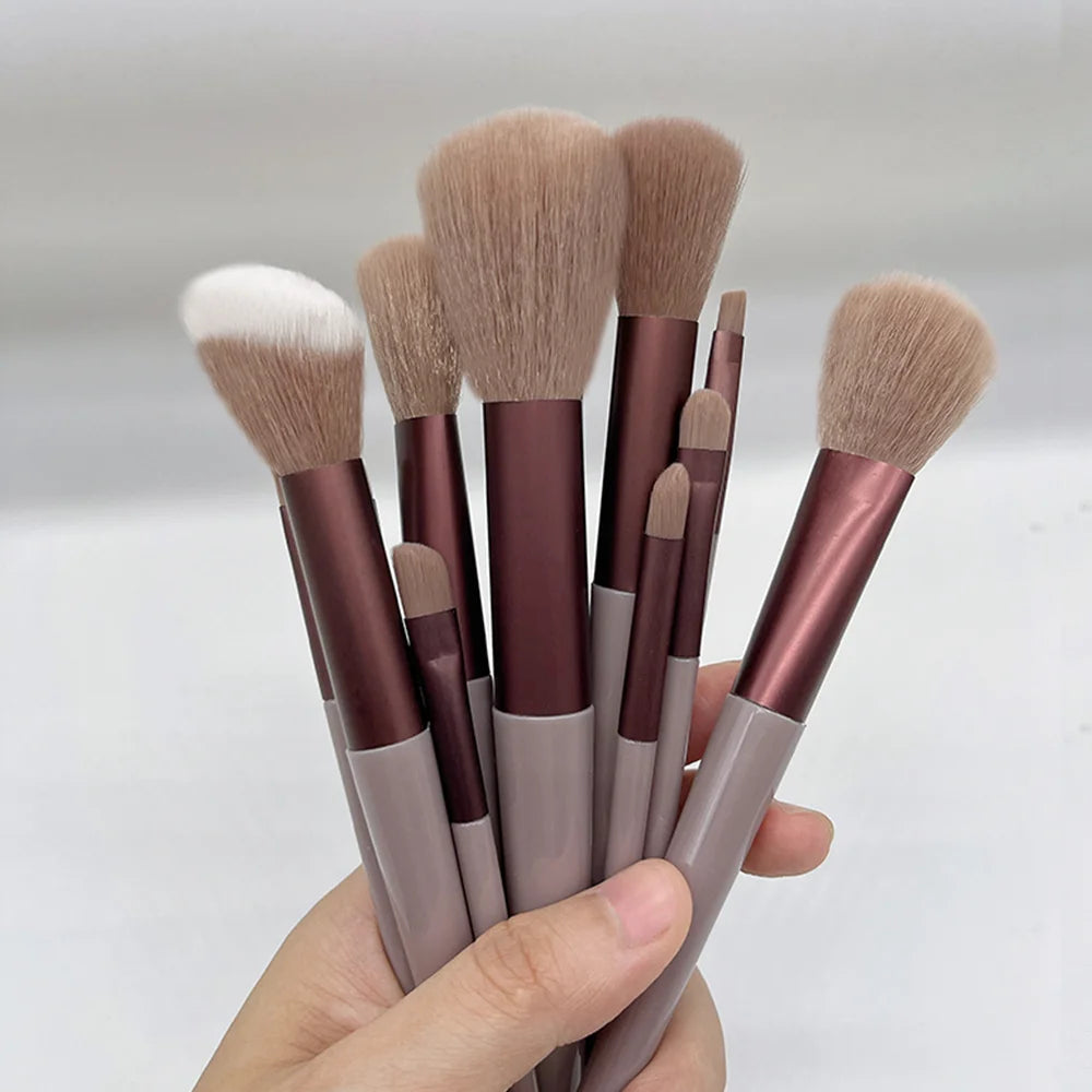 13 PCS Makeup Brush Set - Soft, Durable, Perfect for Foundation & Eyeshadow