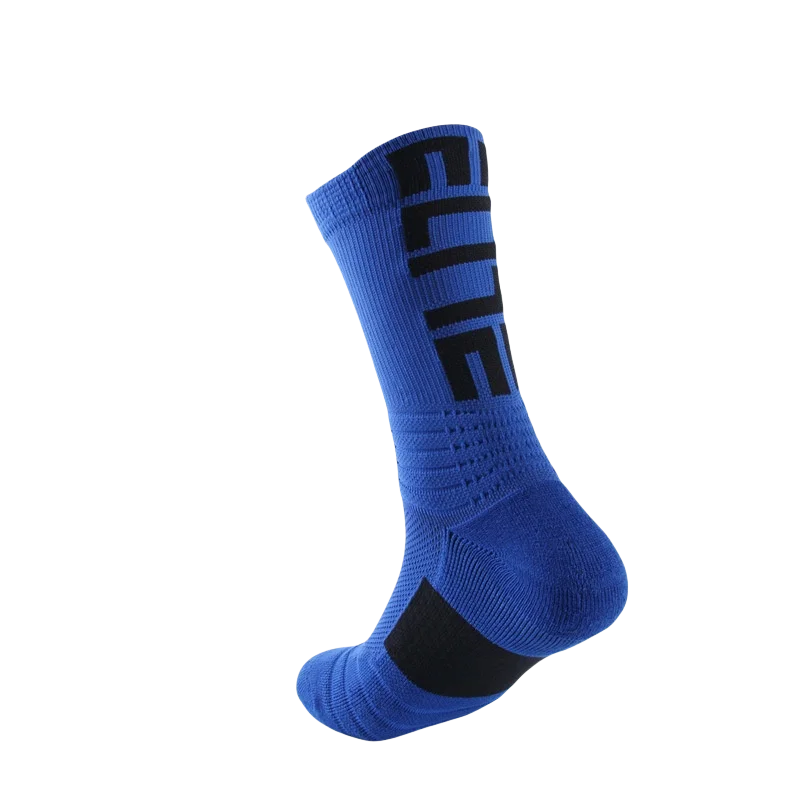 3 pairs of men's elite socks, basketball socks, looped thickened anti slip football socks, sports socks, trendy socks, and middl