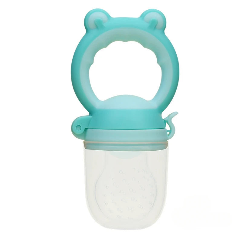 CH.KOUROSH Baby Fresh Food Feeder Silicone Fruit Feeding Nibbler Kids Boy Girl Frog Design Safe Infant Baby Supplies Nipple Soother Bottles