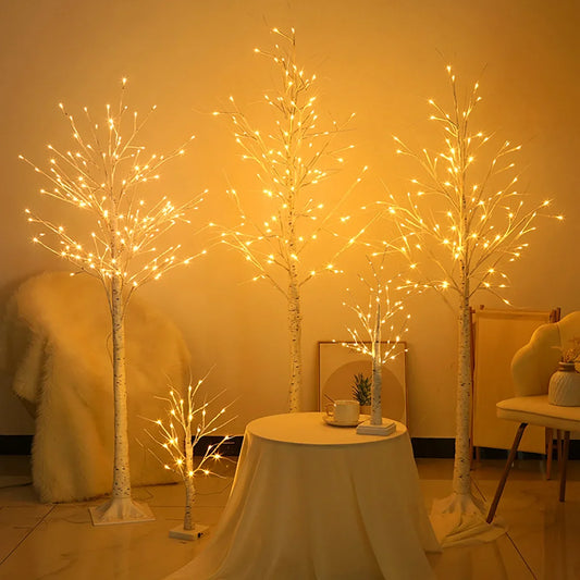 Christmas Decoration LED Birch Tree Lights Glowing Branch Light Night DIY Xmas Trees Suitable for Home Bedroom Wedding Party NEW