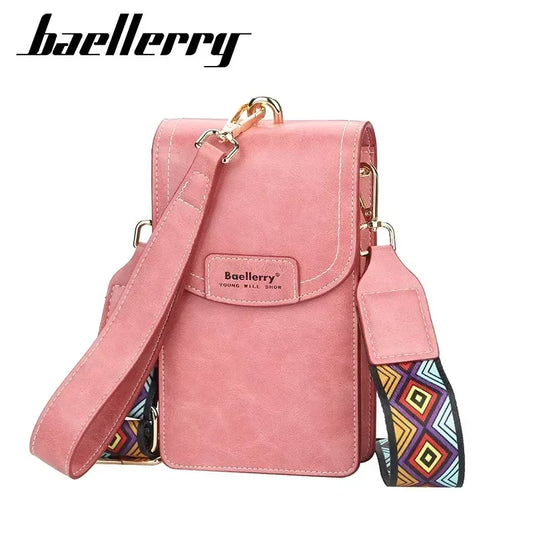 Korean edition phone bag New Baellerry fashion phone bag Buckle Crossbody Phone Bag Fashion Versatile Shoulder Bag