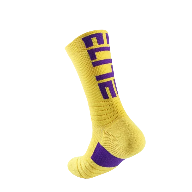 3 pairs of men's elite socks, basketball socks, looped thickened anti slip football socks, sports socks, trendy socks, and middl