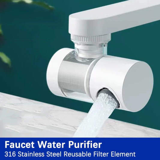 Faucet Filter Splash Proof Tap Water Purifier Filtration And Pressurization 720 Degree Rotating Universal Extension Nozzl