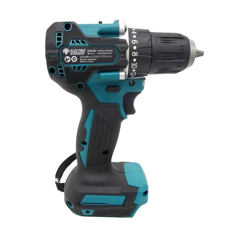 DDF487 Cordless Driver Drill 18V LXT Brushless Motor Electric Screwdriver Power Tool Suitable for Makita 18V Battery