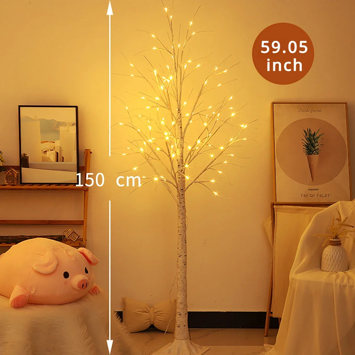 Christmas Decoration LED Birch Tree Lights Glowing Branch Light Night DIY Xmas Trees Suitable for Home Bedroom Wedding Party NEW