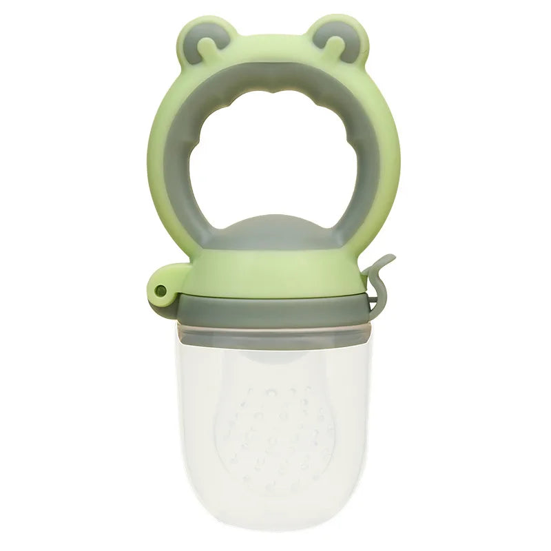 CH.KOUROSH Baby Fresh Food Feeder Silicone Fruit Feeding Nibbler Kids Boy Girl Frog Design Safe Infant Baby Supplies Nipple Soother Bottles