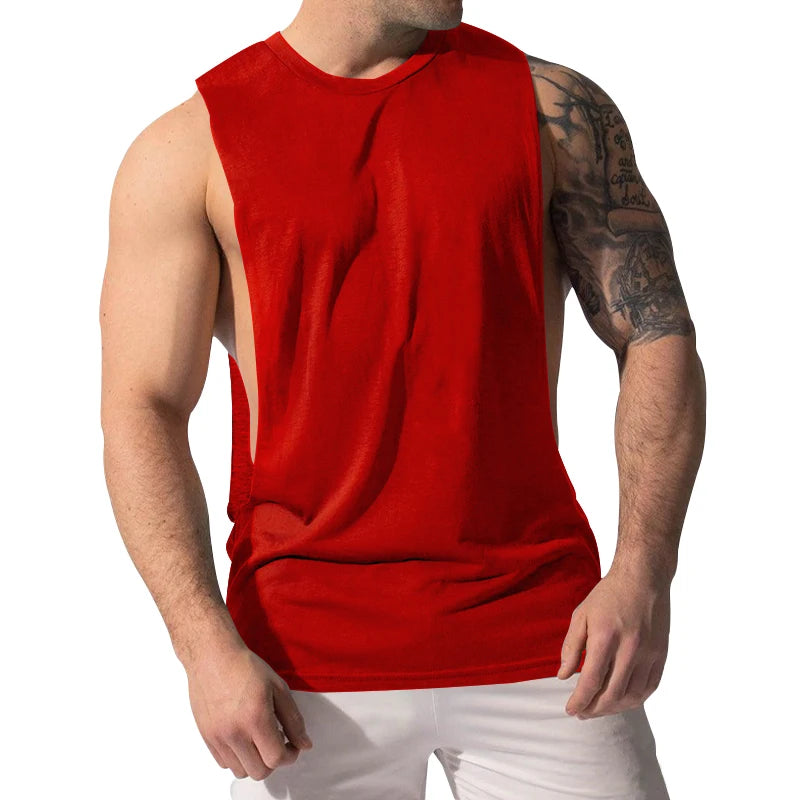 Brand Gym Tank Tops Muscle Fashion Sleeveless Men Workout Sports Comfort Men's Casual Vest