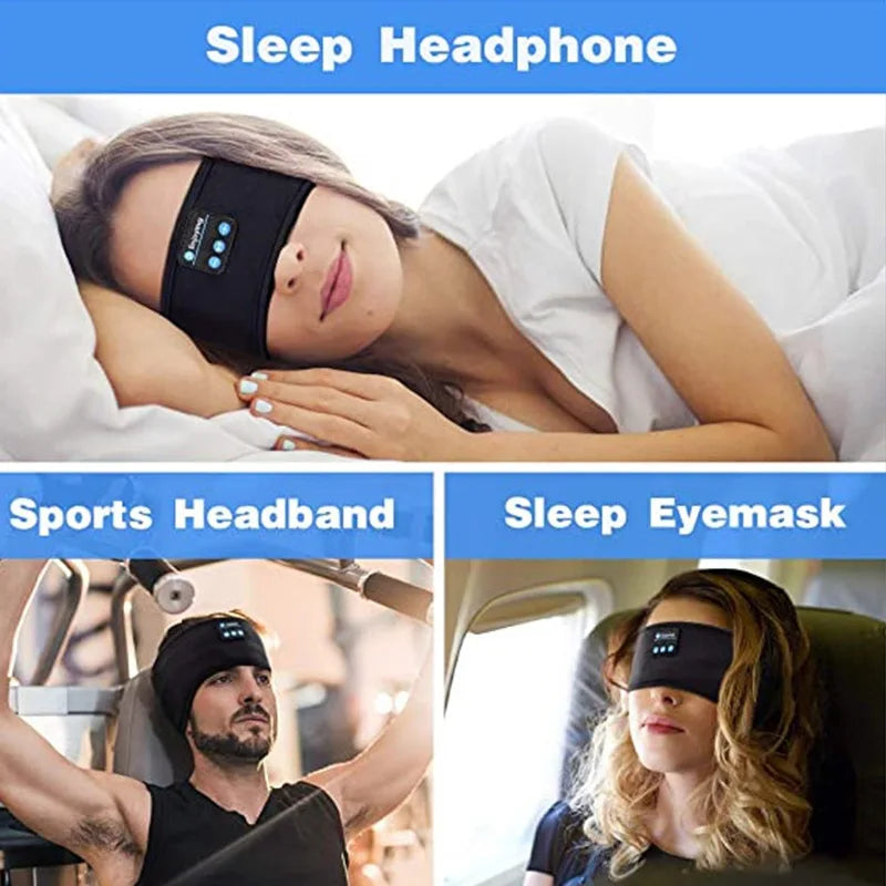 Xioami Bluetooth 5.0 Earphones Sports Sleeping Headband Elastic Wireless Headphones Music Eye Mask Noise Cancellation Headset