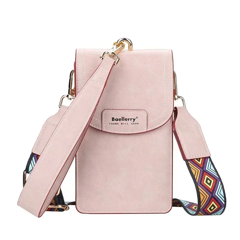 Korean edition phone bag New Baellerry fashion phone bag Buckle Crossbody Phone Bag Fashion Versatile Shoulder Bag