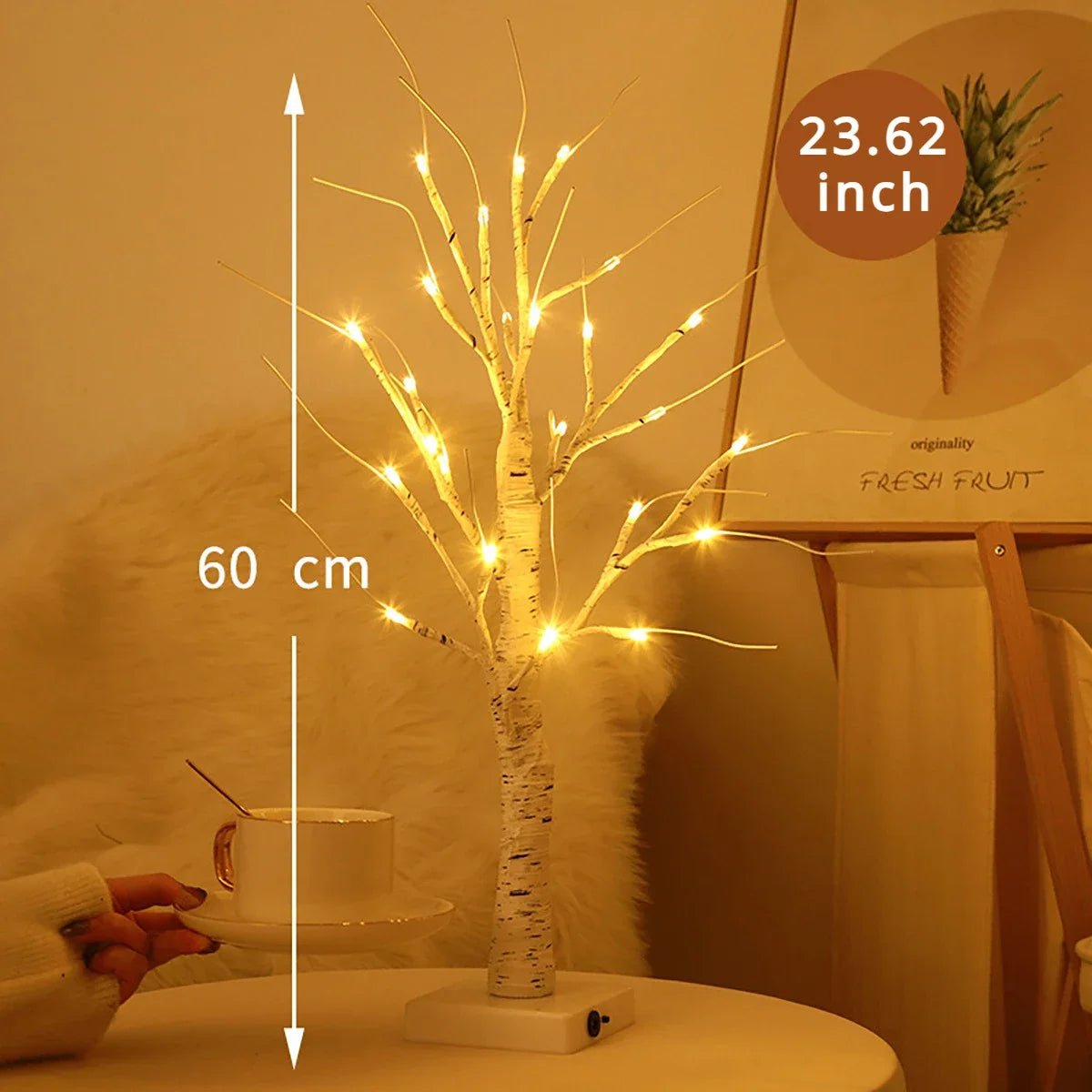 Christmas Decoration LED Birch Tree Lights Glowing Branch Light Night DIY Xmas Trees Suitable for Home Bedroom Wedding Party NEW