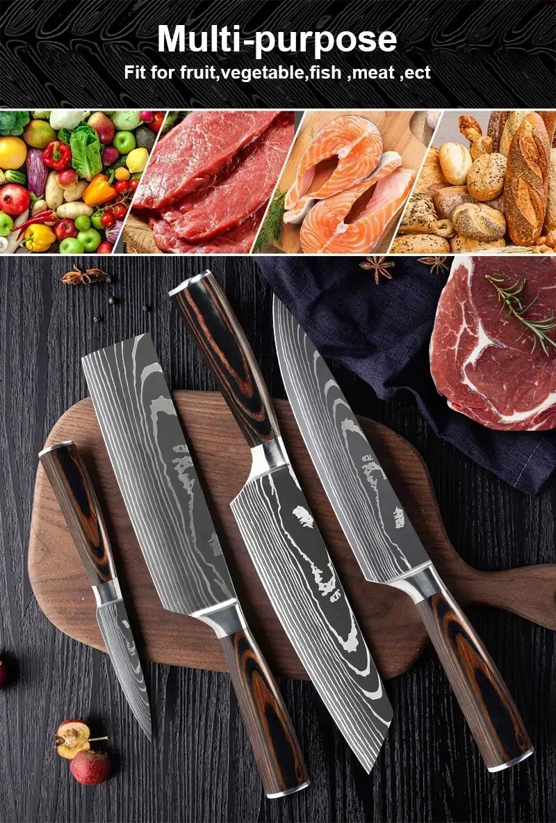 Premium Chef Knife Set - Perfect for Slicing, Dicing & Butchering