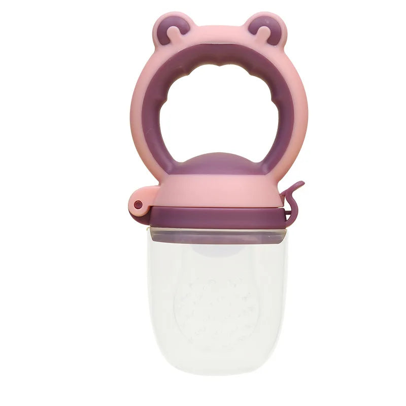 CH.KOUROSH Baby Fresh Food Feeder Silicone Fruit Feeding Nibbler Kids Boy Girl Frog Design Safe Infant Baby Supplies Nipple Soother Bottles