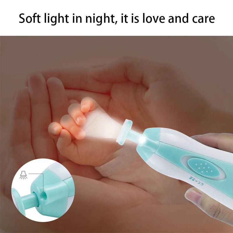 CH.KOUROSH Baby Electric Nail Trimmer Kid Nail Polisher Tool Baby Care Multifunctional Fingernail Cutter Trimmer Infant Manicure Set