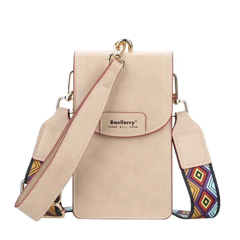 Korean edition phone bag New Baellerry fashion phone bag Buckle Crossbody Phone Bag Fashion Versatile Shoulder Bag