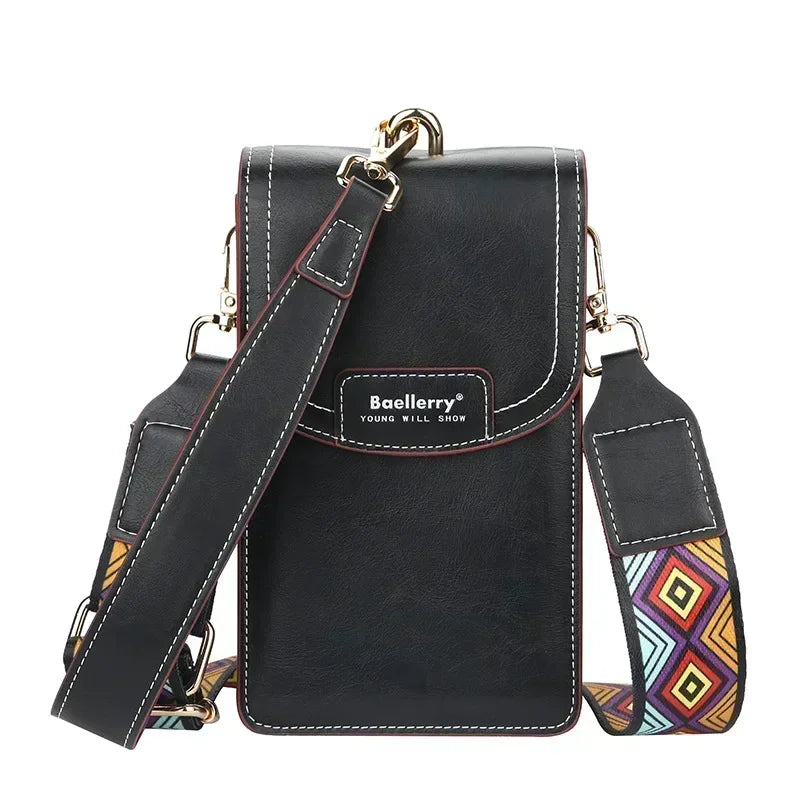 Korean edition phone bag New Baellerry fashion phone bag Buckle Crossbody Phone Bag Fashion Versatile Shoulder Bag