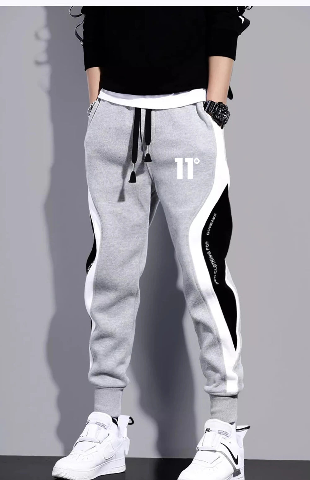 11 Print Men's Sweatpants Patchwork Jogging Pants Male Outfit Loose Trousers Straight Pants New Spring Autumn Fashion Clothes